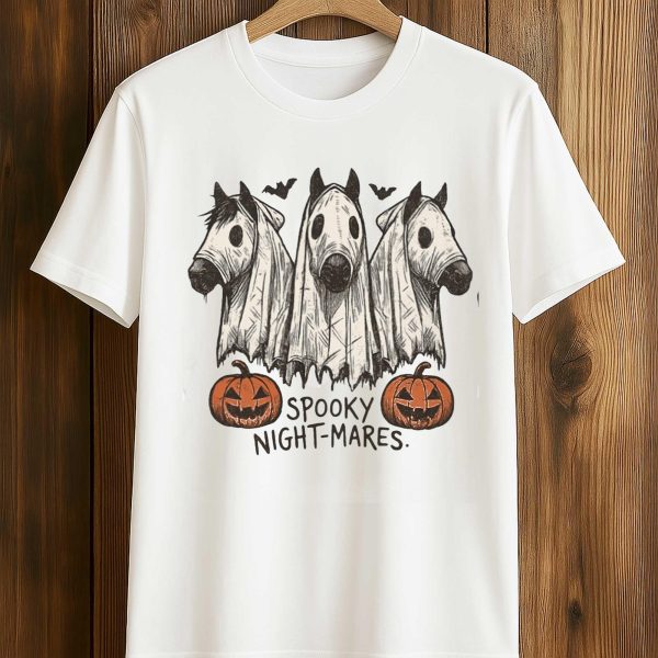 Horse Spooky Night Mares Halloween Shirt 2025