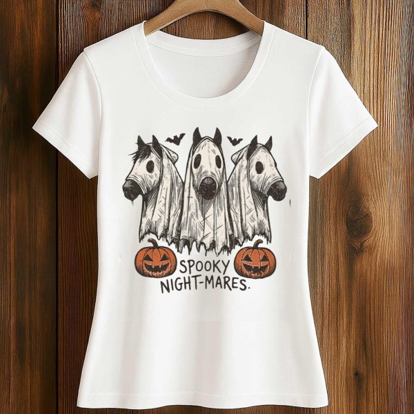Horse Spooky Night Mares Halloween Shirt 2025