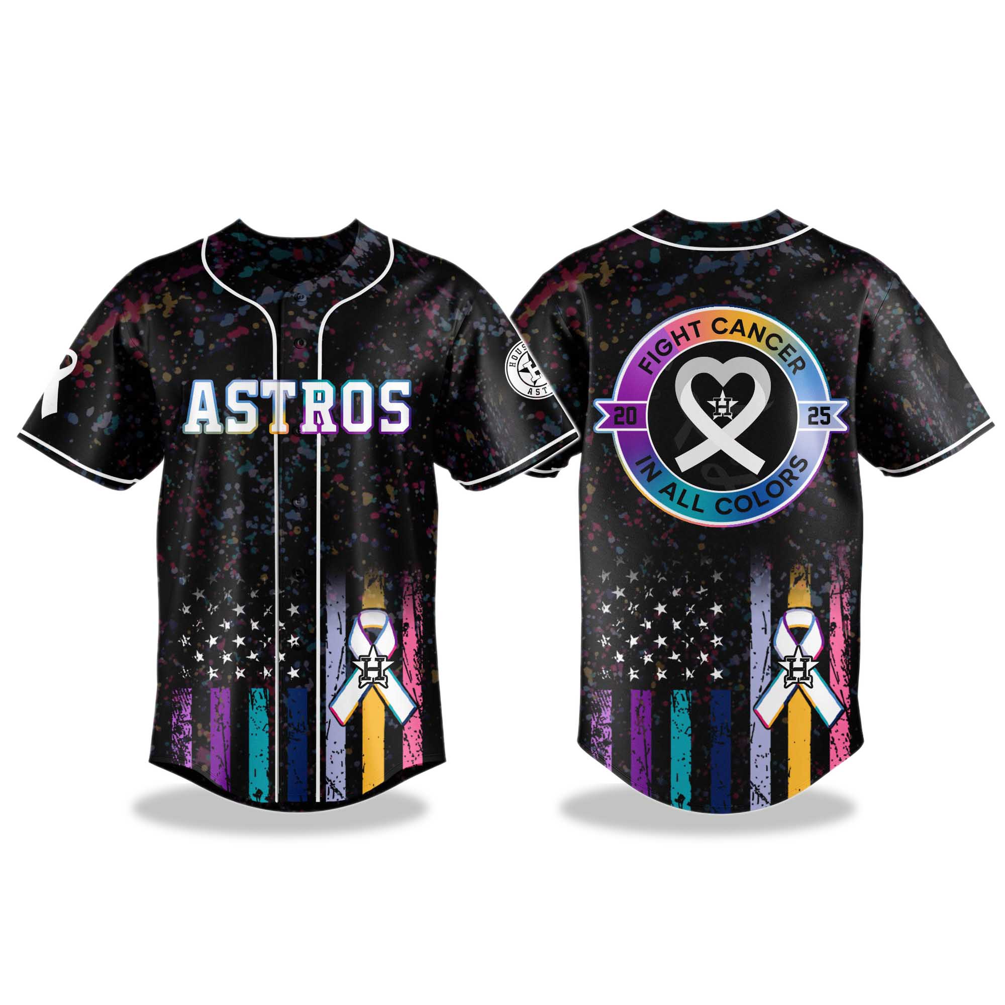 Houston Astros Fight Cancer in All Colors Jersey 2025 Houston Astros Fight Cancer in All Colors Jersey 2025