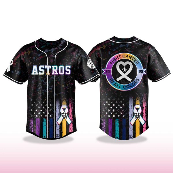 Houston Astros Fight Cancer in All Colors Jersey 2025 2