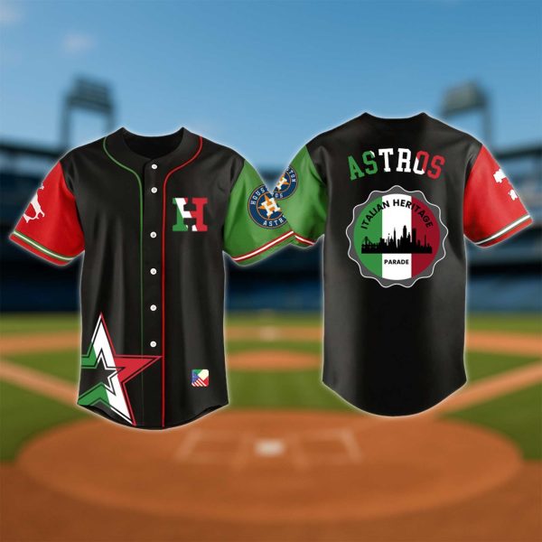 Houston Astros Italian Heritage Night Baseball Jersey 2025
