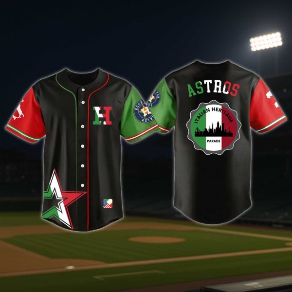 Houston Astros Italian Heritage Night Baseball Jersey 2025