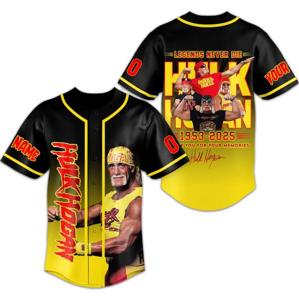 Hulk Hogan Legend Never Die 1953 2025 Jersey 1