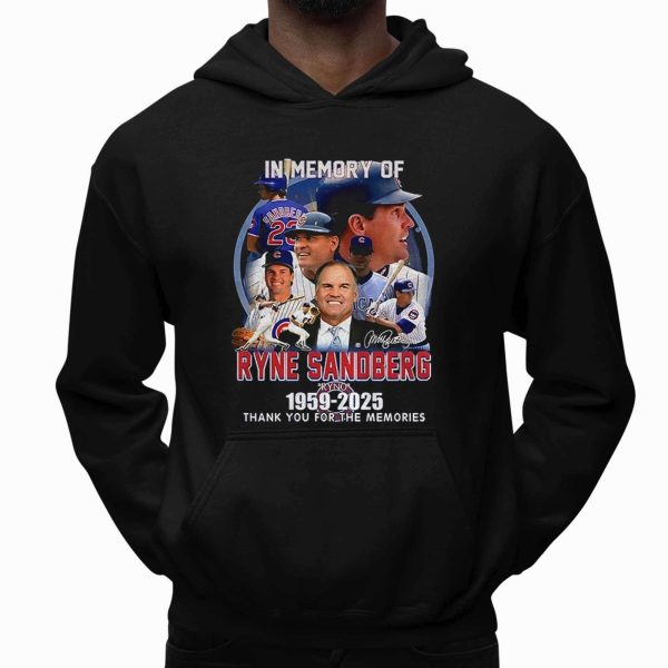 In memories of Ryne Ryno Sandberg Chicago Cubs 1959 2025 Shirt 2