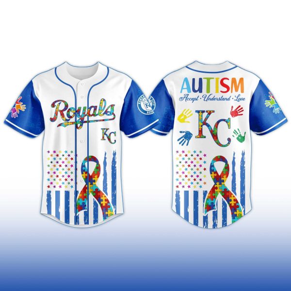 Kansas City Royals Autism Awareness Month Jersey 2025 2
