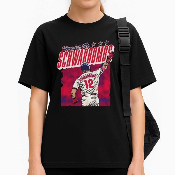 Kyle Schwarber Here For The Schwarbombs Phillies Shirt