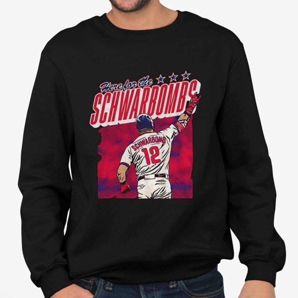 Kyle Schwarber Here For The Schwarbombs Phillies Shirt
