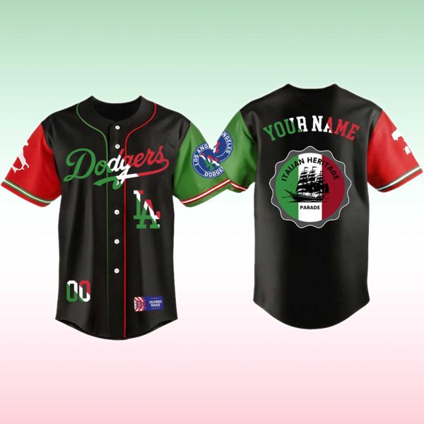 LA Dodgers Italian American Heritage Jersey 2025 1