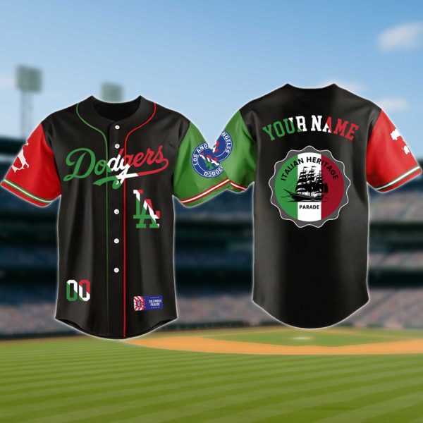 LA Dodgers Italian American Heritage Jersey 2025 2