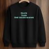 Lexie Brown Wears Death Taxes One Legged Marine Shirt