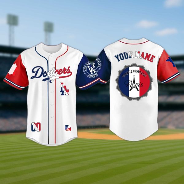 Los Angeles Dodgers France Heritage Month Jersey 2025 2