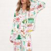 Lovely Nutcracker Christmas Silky Satin Pajama Set 1