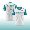 Miami Dolphins Nurses Night V neck Short Sleeve Jersey 2025 2