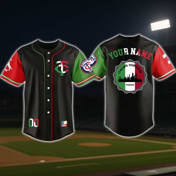 Minnesota Twins Italian American Heritage Month Jersey 2025 1