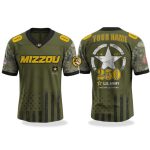Missouri Tigers 250 U.S. ARMY V-neck Short Sleeve Jersey 2025