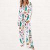 New York City Christmas Silky Satin Pajama Set 2