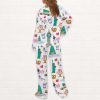 New York City Christmas Silky Satin Pajama Set 3