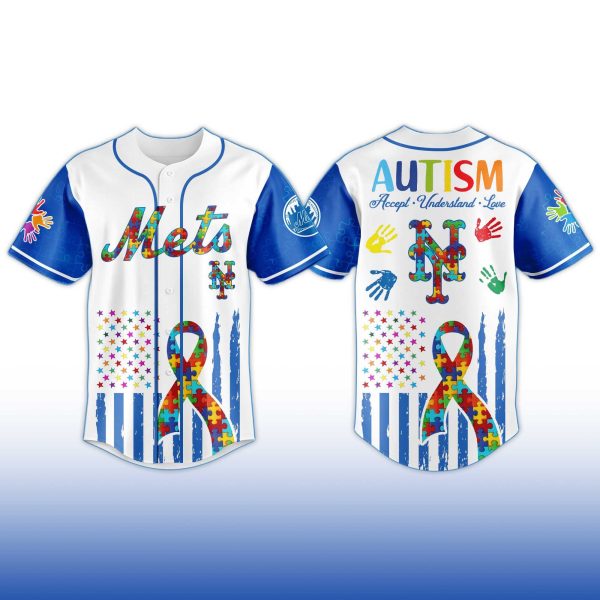 New York Mets Autism Awareness Month Jersey 2025 1
