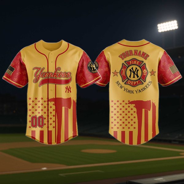 New York Yankees Firefighter Appreciation Night Jersey 2025 2