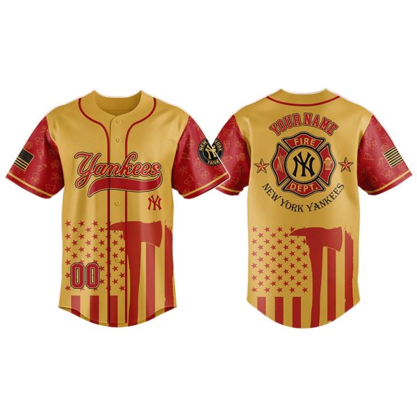 New York Yankees Firefighter Appreciation Night Jersey 2025 3