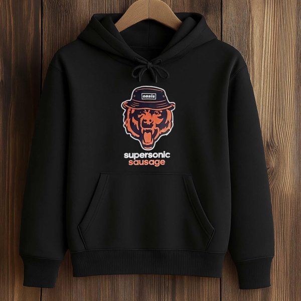 Oasis Supersonic Sausage Chicago Bears T shirt 4