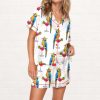Parrot Margarita Silky Satin Pajama Set