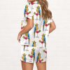 Parrot Margarita Silky Satin Pajama Set