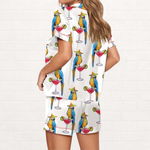 Parrot Margarita Silky Satin Pajama Set