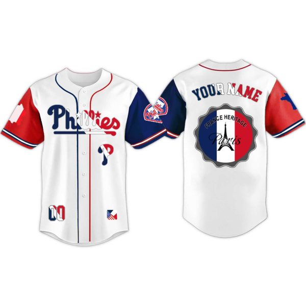Philadelphia Phillies France Heritage Jersey 2025 1