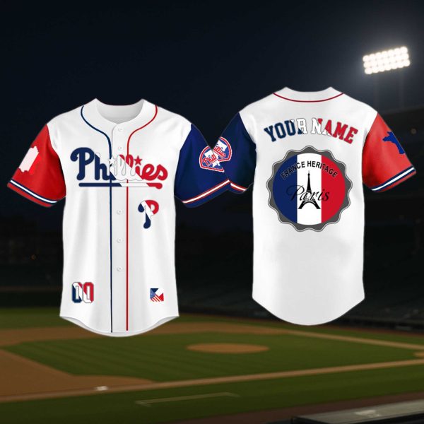 Philadelphia Phillies France Heritage Jersey 2025 2