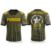 Purdue Boilermakers 250 US ARMY V neck Short Sleeve Jersey 1
