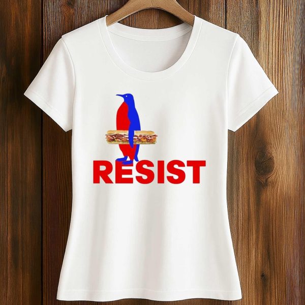 Resist Penguin Sandwich Shirt