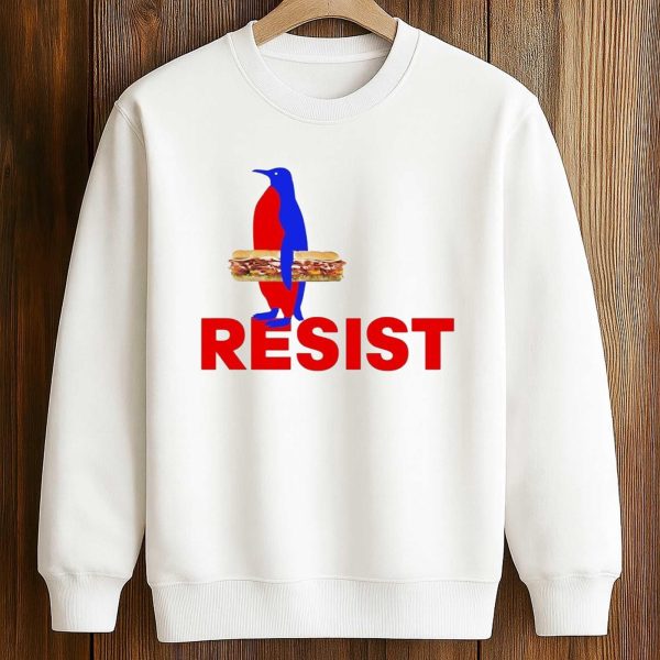 Resist Penguin Sandwich Shirt