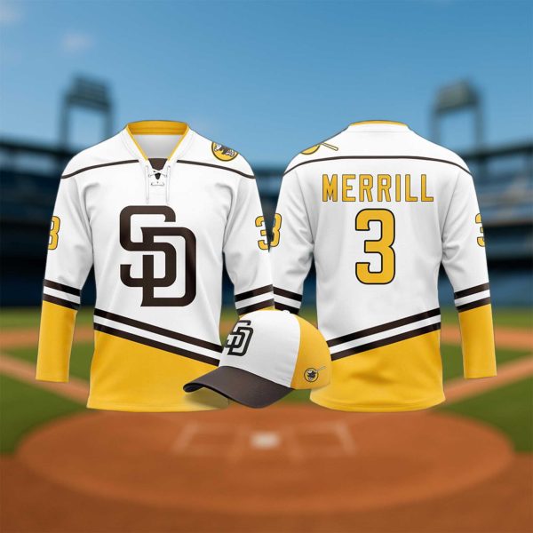 SD Padres Jackson Merrill Hockey Night Jersey 2025 Giveaway