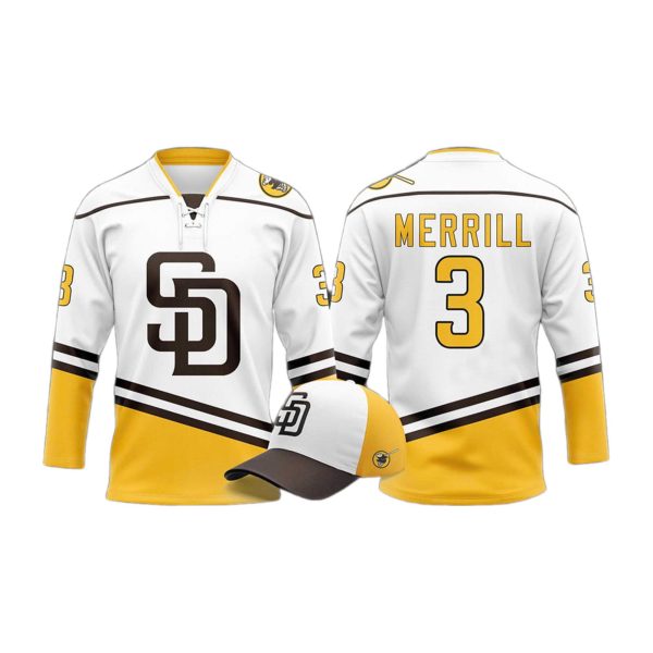 SD Padres Jackson Merrill Hockey Night Jersey 2025 Giveaway