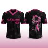 San Francisco 49ers Breast Cancer Awareness Month V neck Short Sleeve Jersey 2025 2