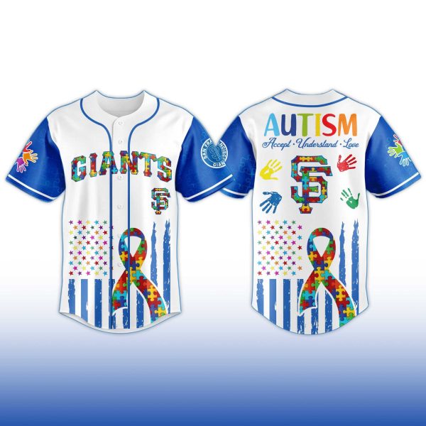 San Francisco Giants Autism Awareness Month Jersey 2025 2