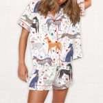 Sighthound Silky Satin Pajama Set