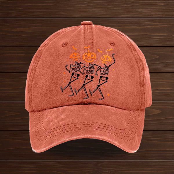 Skeleton Dance Fuck Trump Halloween FDT Hat 3