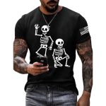 Skeleton Fuck Trump America Halloween FDT Shirt