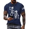 Skeleton Fuck Trump America Halloween FDT Shirt 2