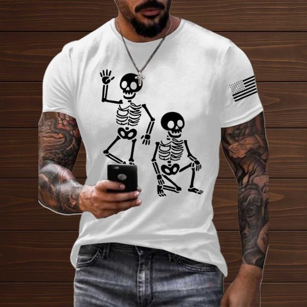 Skeleton Fuck Trump America Halloween FDT Shirt 3