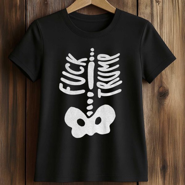 Skeleton Fuck Trump Halloween 2025 Shirt