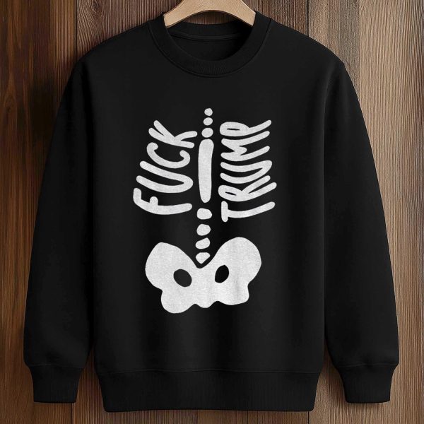 Skeleton Fuck Trump Halloween 2025 Shirt
