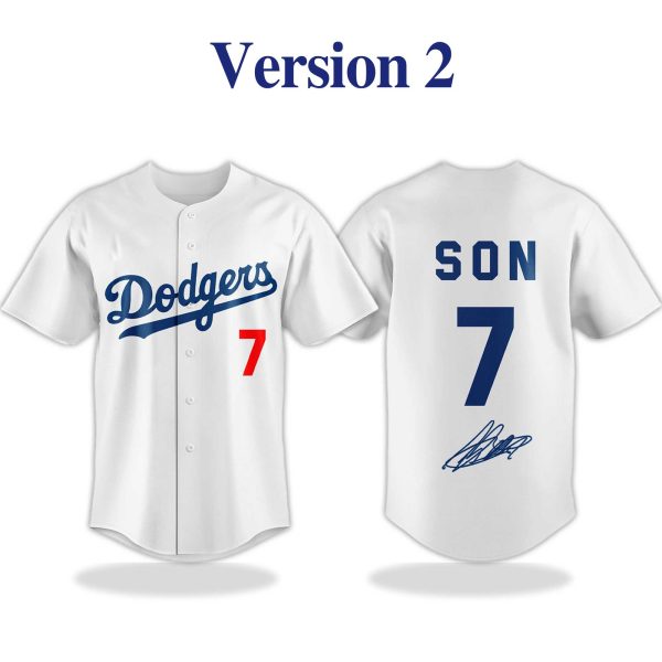 Son Heung min Los Angeles Dodgers Jersey 2025