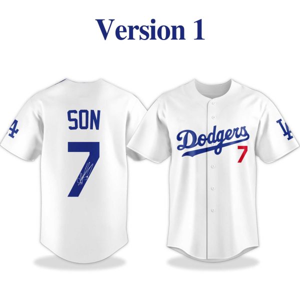 Son Heung min Los Angeles Dodgers Jersey 2025