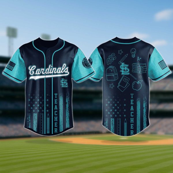 St Louis Cardinals Teacher Appreciation Ocean Teal Jersey 2025 2
