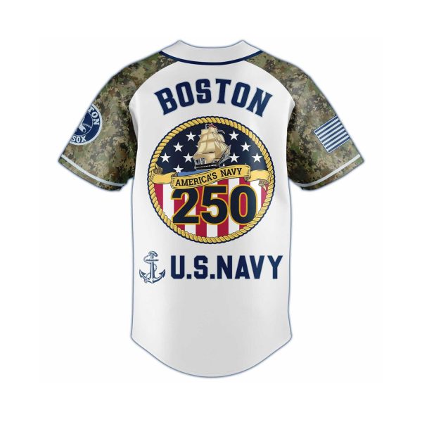 US Navy 250th Birthday Boston Red Sox Jersey 2025 3