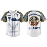U.S. Navy 250th Birthday Philadelphia Phillies Jersey 2025