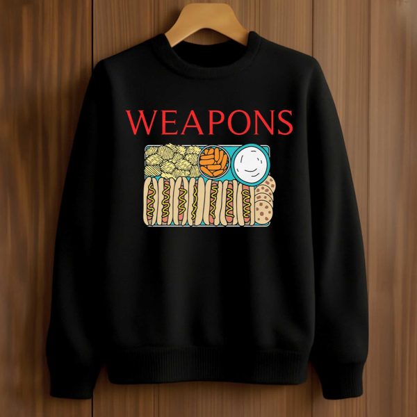Weapons Hotdogs and Cookies Weapons Movie T Shirt